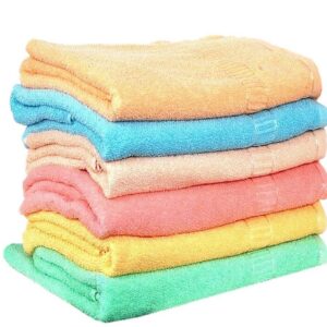 Cotton Hand Towel 450 GSM – Ultra Soft & Super Absorbent Multicolour Hand Towels (Pack of 6)