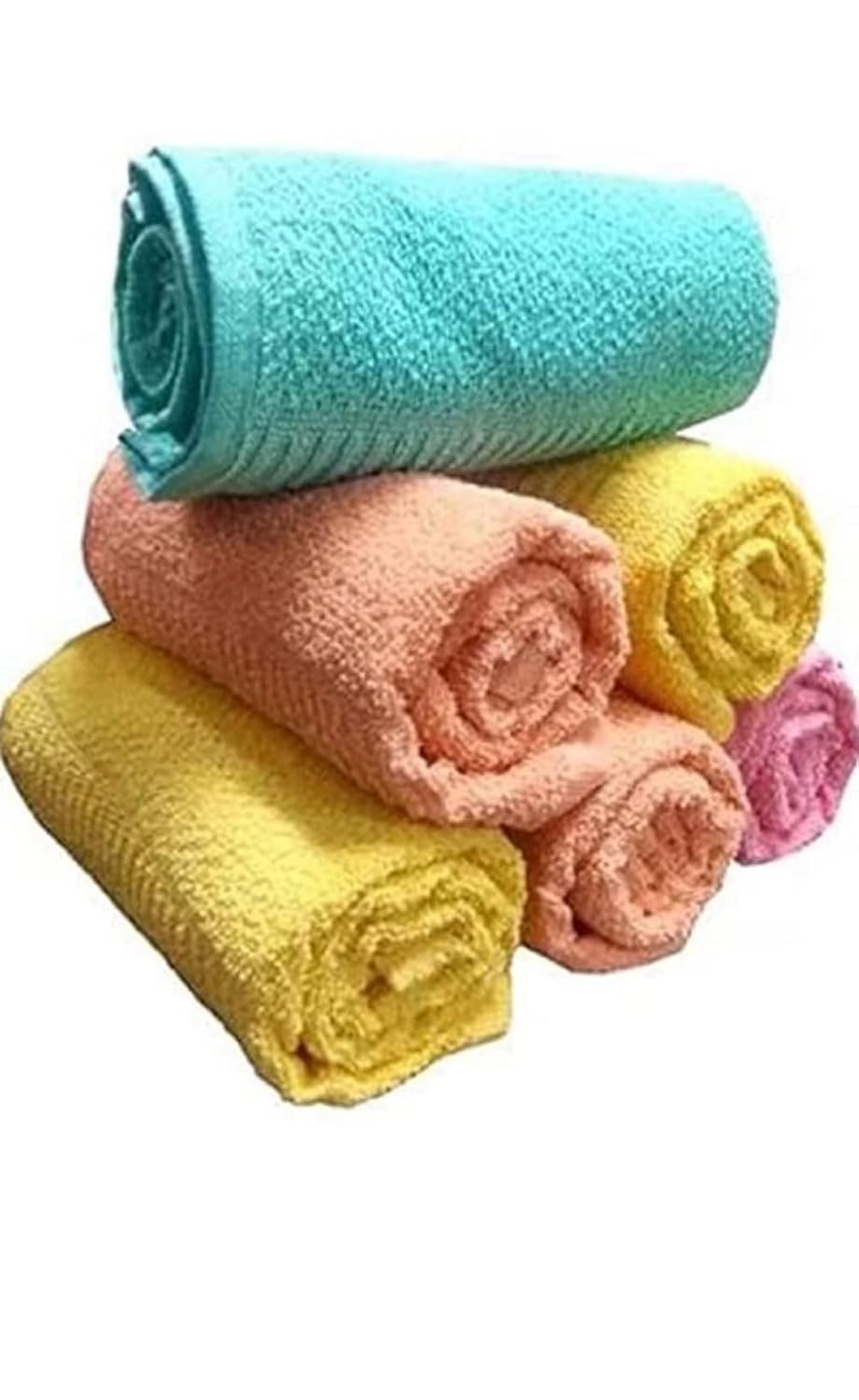 Cotton Hand Towel 450 GSM – Ultra Soft & Super Absorbent Multicolour Hand Towels (Pack of 6) - Image 2