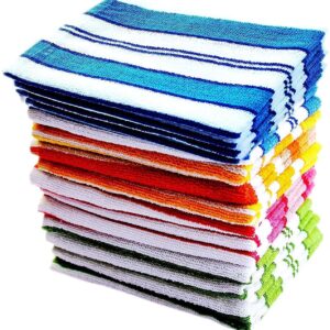 Cotton Hand Towels 50 GSM – Multicolour Soft Hand Towel Set (Pack of 6)