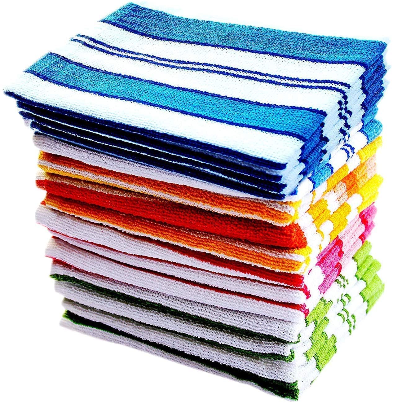 Cotton Hand Towels 50 GSM – Multicolour Soft Hand Towel Set (Pack of 6)
