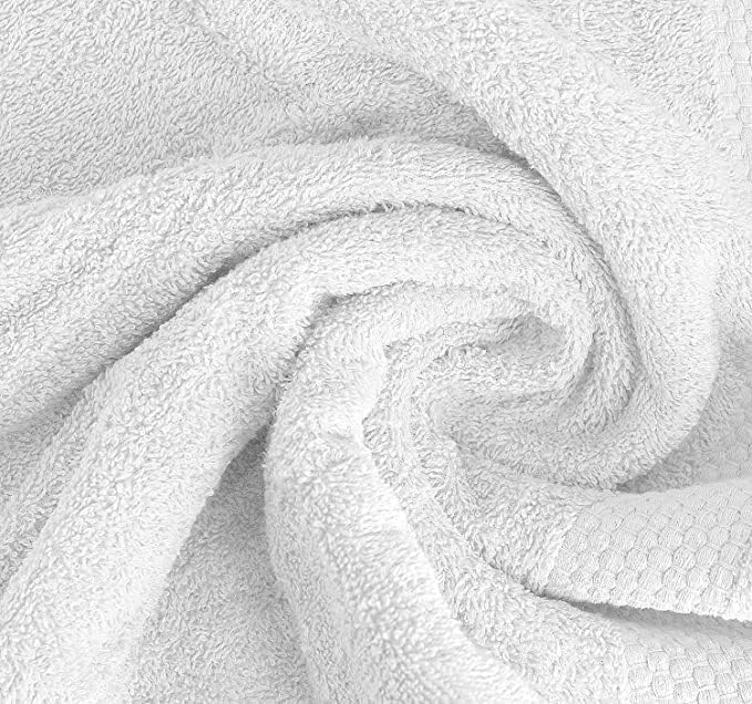 Cotton Hand Towels Set of 6 – Ultra Soft & Absorbent White Hand Towels for Bathroom, Kitchen, Gym & Spa - Image 3