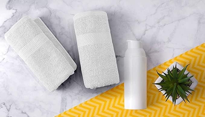 Cotton Hand Towels Set of 6 – Ultra Soft & Absorbent White Hand Towels for Bathroom, Kitchen, Gym & Spa - Image 4