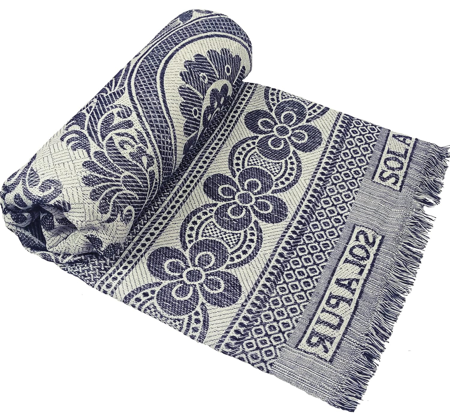 Cotton Single Size Solapur Chaddar Blanket Pack of 4 – Lightweight Multicolor Floral Design | TC 250 - Image 2