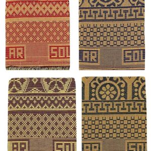 Dollar Solapur Chaddar Blanket Pack of 4 – Multicolor Single Size 100% Cotton