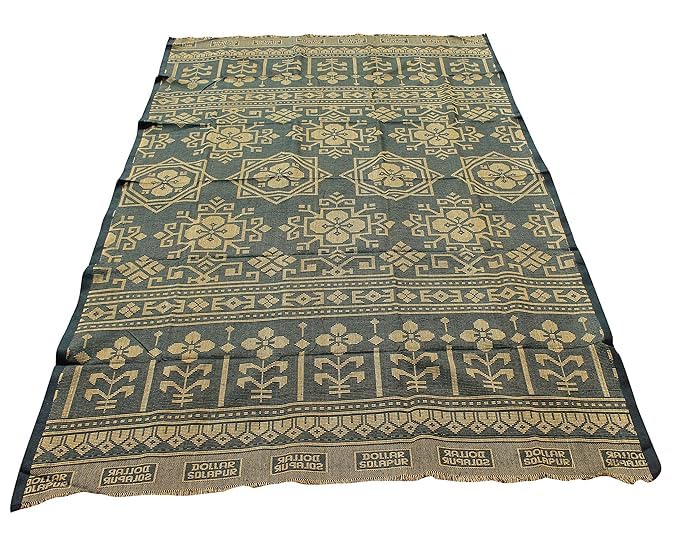 Dollar Solapur Chaddar Blanket Pack of 4 – Multicolor Single Size 100% Cotton - Image 3