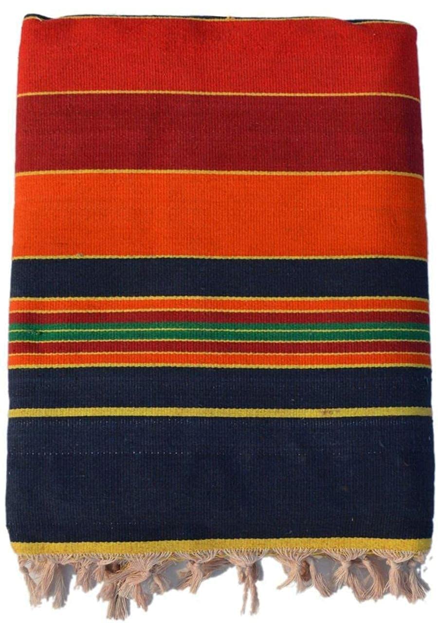 Solapuri 100% Cotton Carpet / Satranji / Bhavani Rug Dari Galicha Multicolour – Large Rectangular Floor Rug - Set of 1