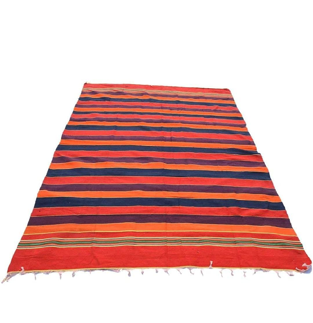 Solapuri 100% Cotton Carpet / Satranji / Bhavani Rug Dari Galicha Multicolour – Large Rectangular Floor Rug - Set of 1 - Image 3