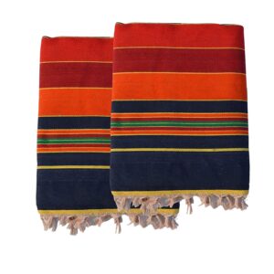 Solapuri Cotton Carpet – Multicolour – Pack of 2 Reversible Dari & Galicha