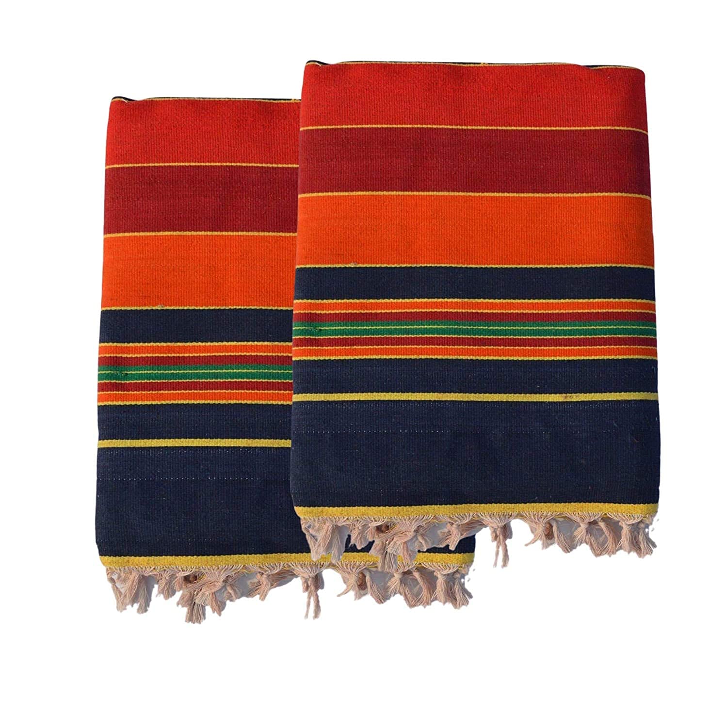 Solapuri Cotton Carpet – Multicolour – Pack of 2 Reversible Dari & Galicha