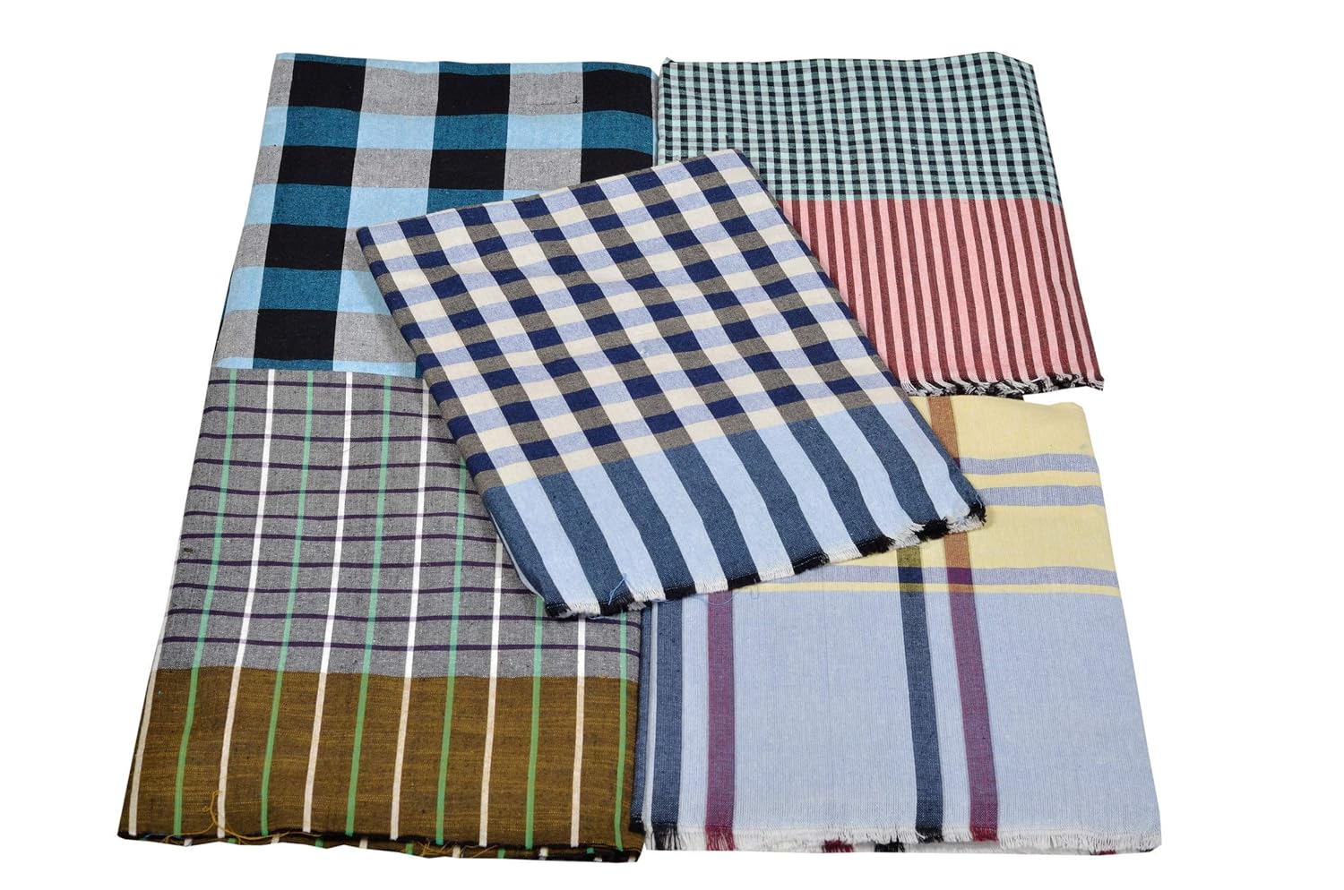 Sunanda Bedsheets 100% Cotton Solapuri Bedsheets – Multicolour Combo Pack of 2