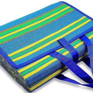 Foldable Plastic Floor Mat (Chatai) Multicolor – Waterproof Picnic & Outdoor Mat