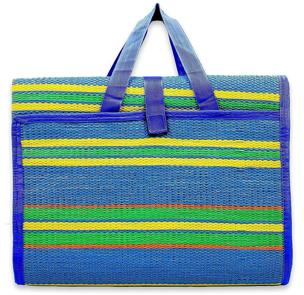 Foldable Plastic Floor Mat (Chatai) Multicolor – Waterproof Picnic & Outdoor Mat - Image 2